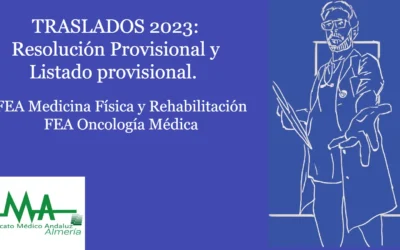 TRASLADOS 2023: Resolución Provisional y Listado provisional. FEA Medicina Física y Rehabilitación y Oncología Médica