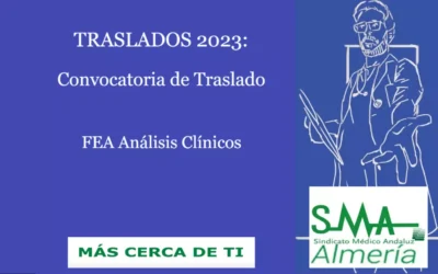 TRASLADOS 2023: Convocatoria de Traslado. FEA Análisis Clínicos
