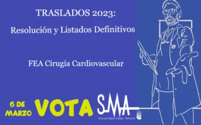 TRASLADOS 2023 RESOLUCIÓN DEFINITIVA Facultativo/a Especialista de Cirugía Cardiovascular.