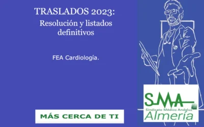 TRASLADOS 2023 RESOLUCIÓN DEFINITIVA Facultativo/a Especialista de Cardiología.